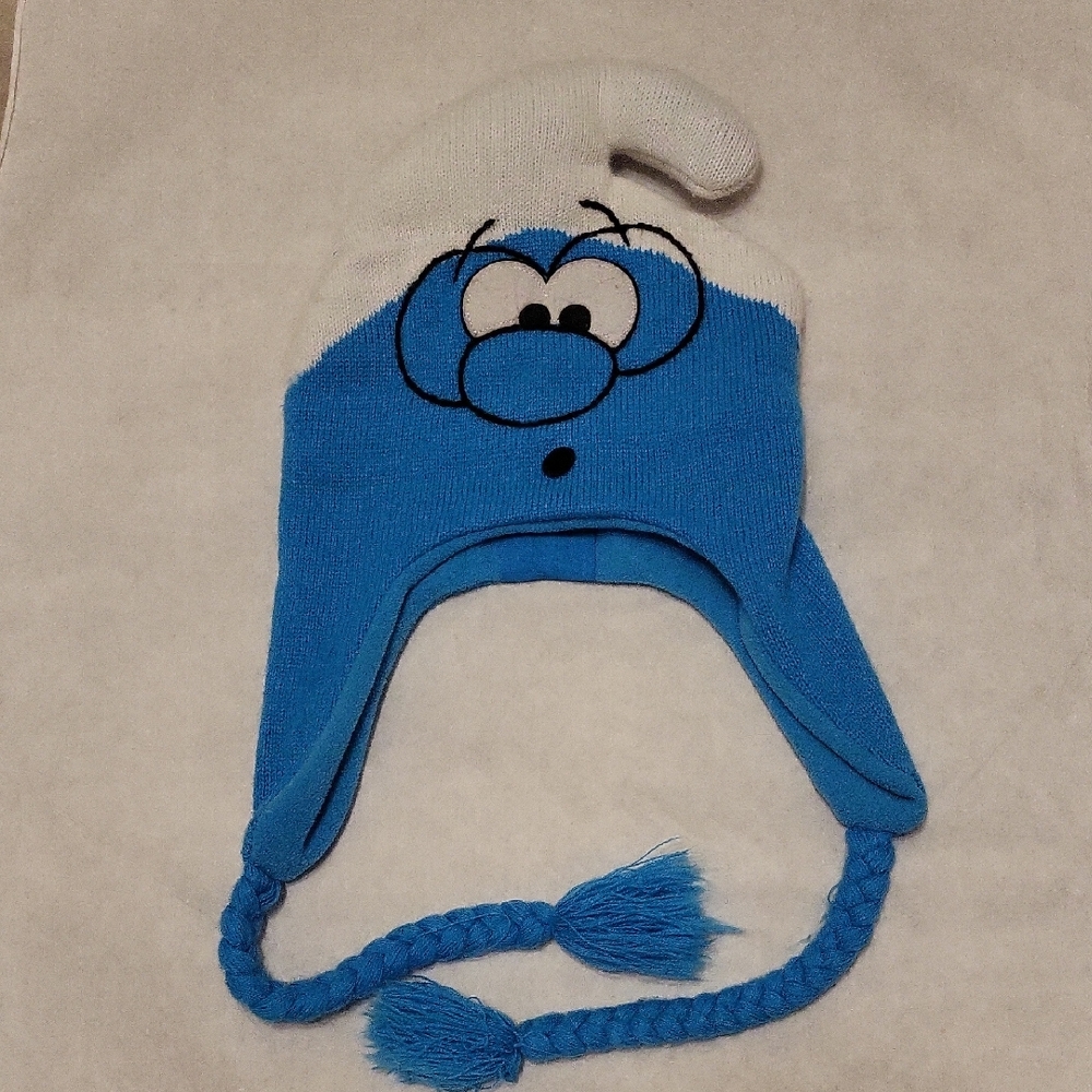 Smurf lined winter hat
